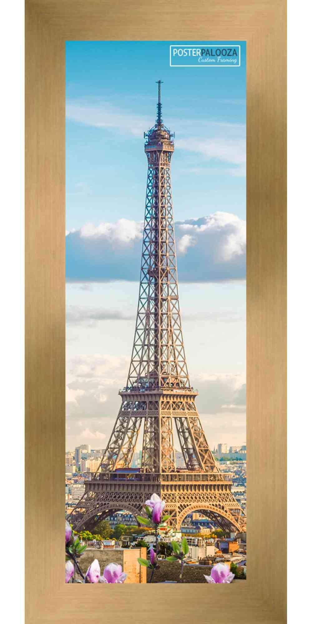 Poster Palooza 13.5x40 Contemporary Bronze Complete Wood Panoramic Frame with UV Acrylic Plexiglass, Foam Board Backing & Hardware Included