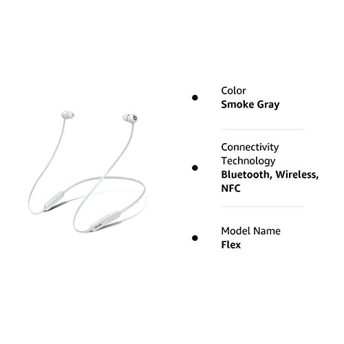Beats Beats Flex Wireless Earbud Headphones with Built-in Microphone - Smoked Gray (Renewed)