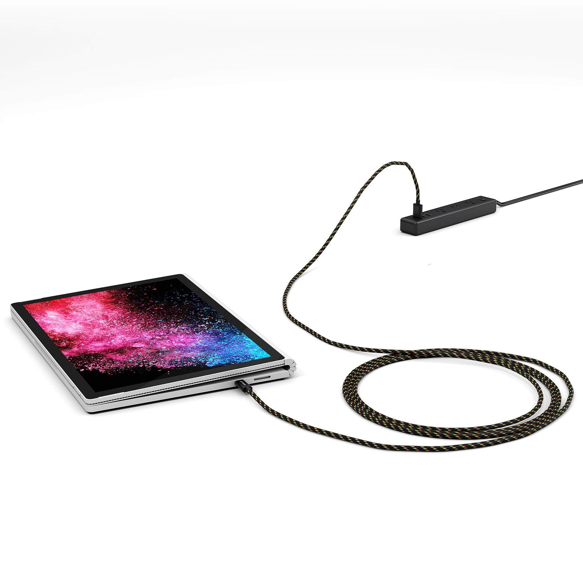 Juiced Systems Juiced Systems USB-C to USB-A 10 Gbps USB 3.2 Gen 2 Data Power Cable | 2 Meter 6.5 ft Length | Fast Charging with Quick Data Transfers