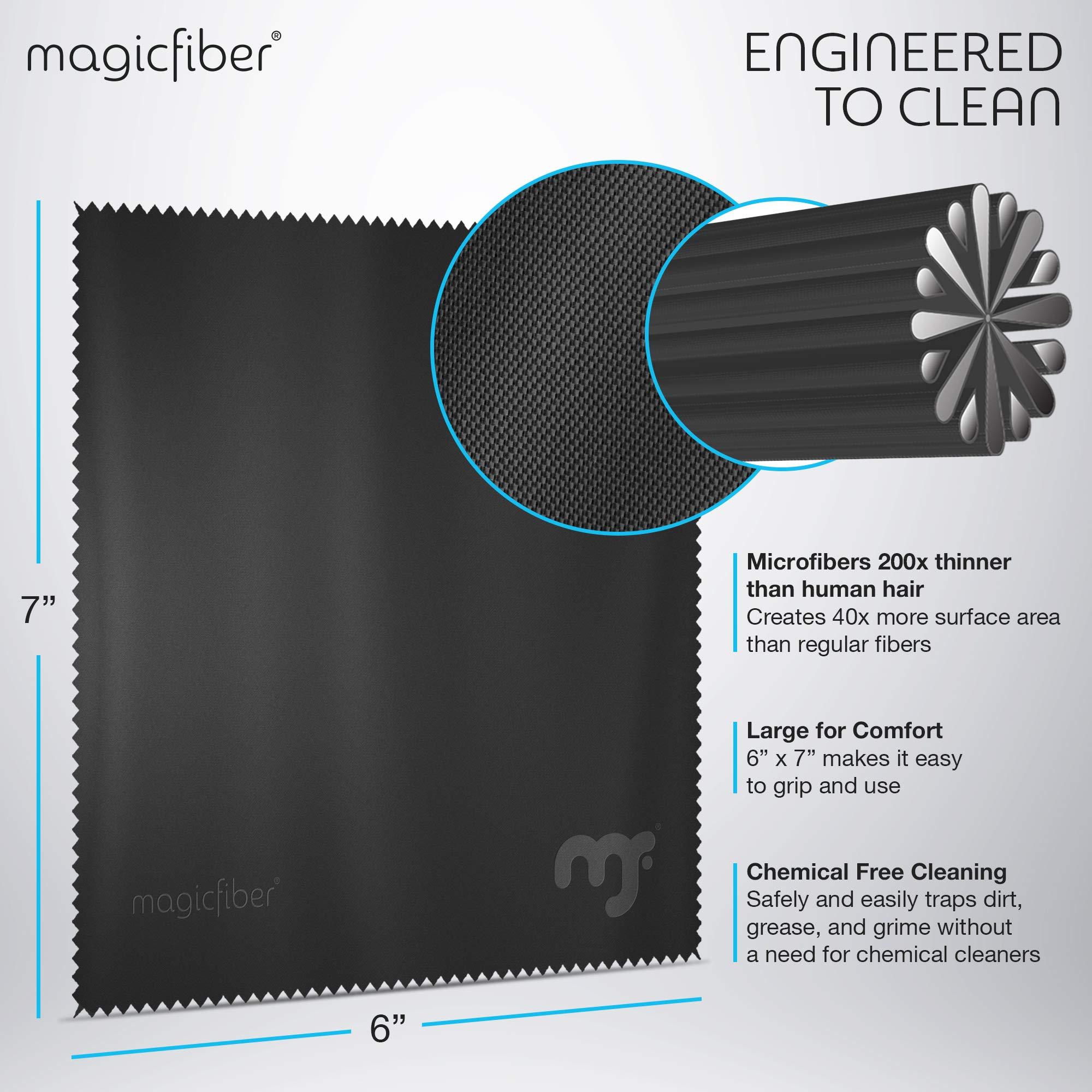 MagicFiber MagicFiber Microfiber Cleaning Cloths, 2 Pack - Premium Cloth for Glasses, Lens, Screens & More