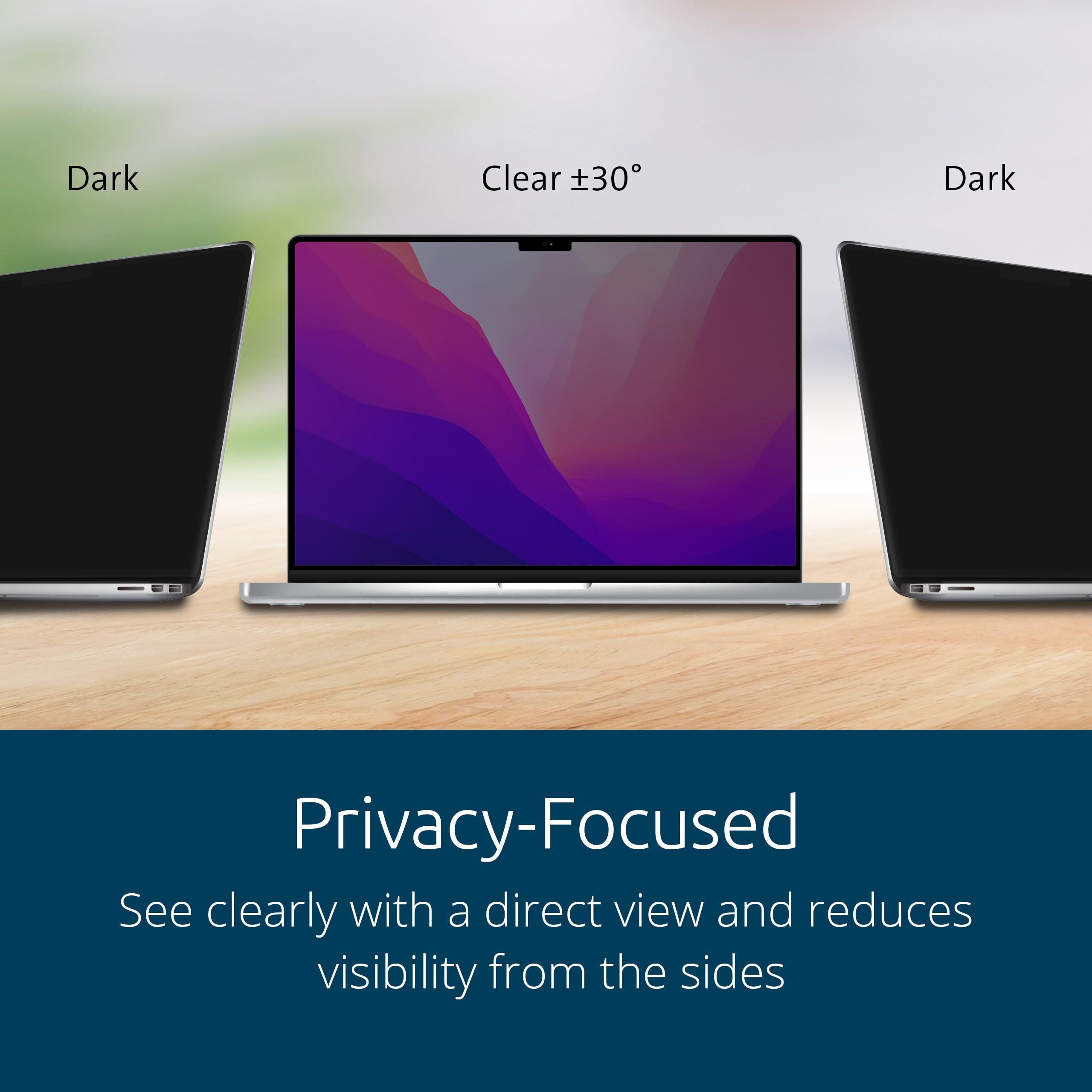 Kensington Kensington MP16 Magnetic MacBook Pro Privacy Screen for 16 inch MacBook Pro (2021-2024, M1, M2, M3, M4, Pro, Max), Removable Laptop Privacy Screen, Anti Glare Blue Light MacBook Mac Screen Protector