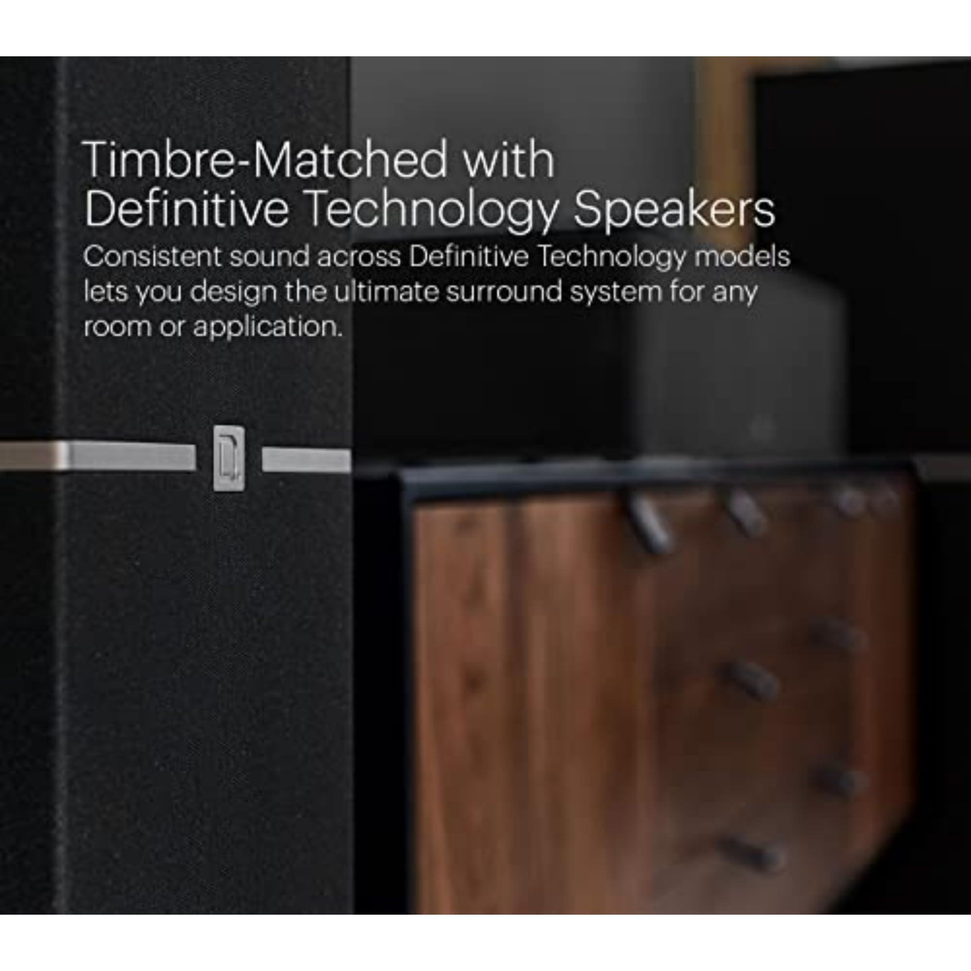 Definitive Technology Definitive Technology Dymension DM70 Large Tower Speaker, with Adjustable Bipolar Arrays, 4 BDSS Mid/Bass Woofers & Tweeter, 3XR Architecture with 10\" Subwoofer, Dolby Atmos/DTS:X Ready, Black