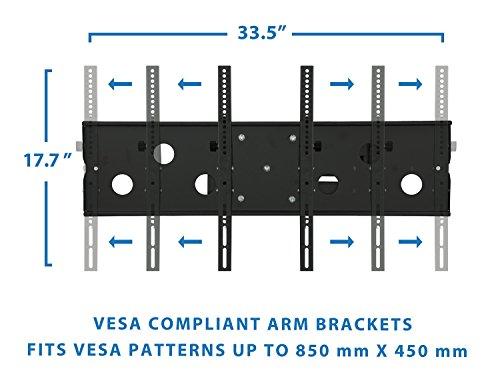 Mount-It! Mount-It! Long Arm TV Wall Mount with 26 Inch Extension, Swing Out Full Motion Design for Corner Installation, Fits 40 50, 55, 60, 65, 70 Inch Flat Screen TVs, 220 Lb Capacity