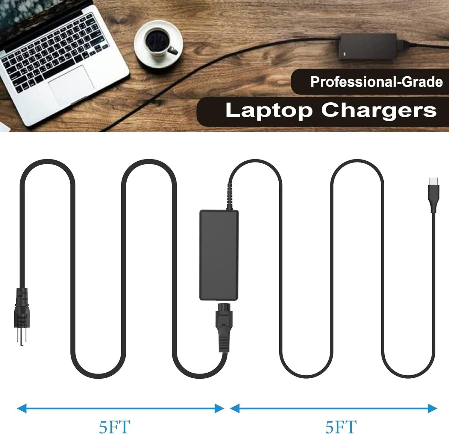 YEOTSMUT 65W 45W USB C Charger for Dell Chromebook Charger 3100 3300 3380 3400 3500 5190 5300 5400 Latitude 5000 5420 5520 5320 7410 7310 XPS 13 9250 9360 9365 9370 9380 9350 Type C Travel Laptop Power Adapter