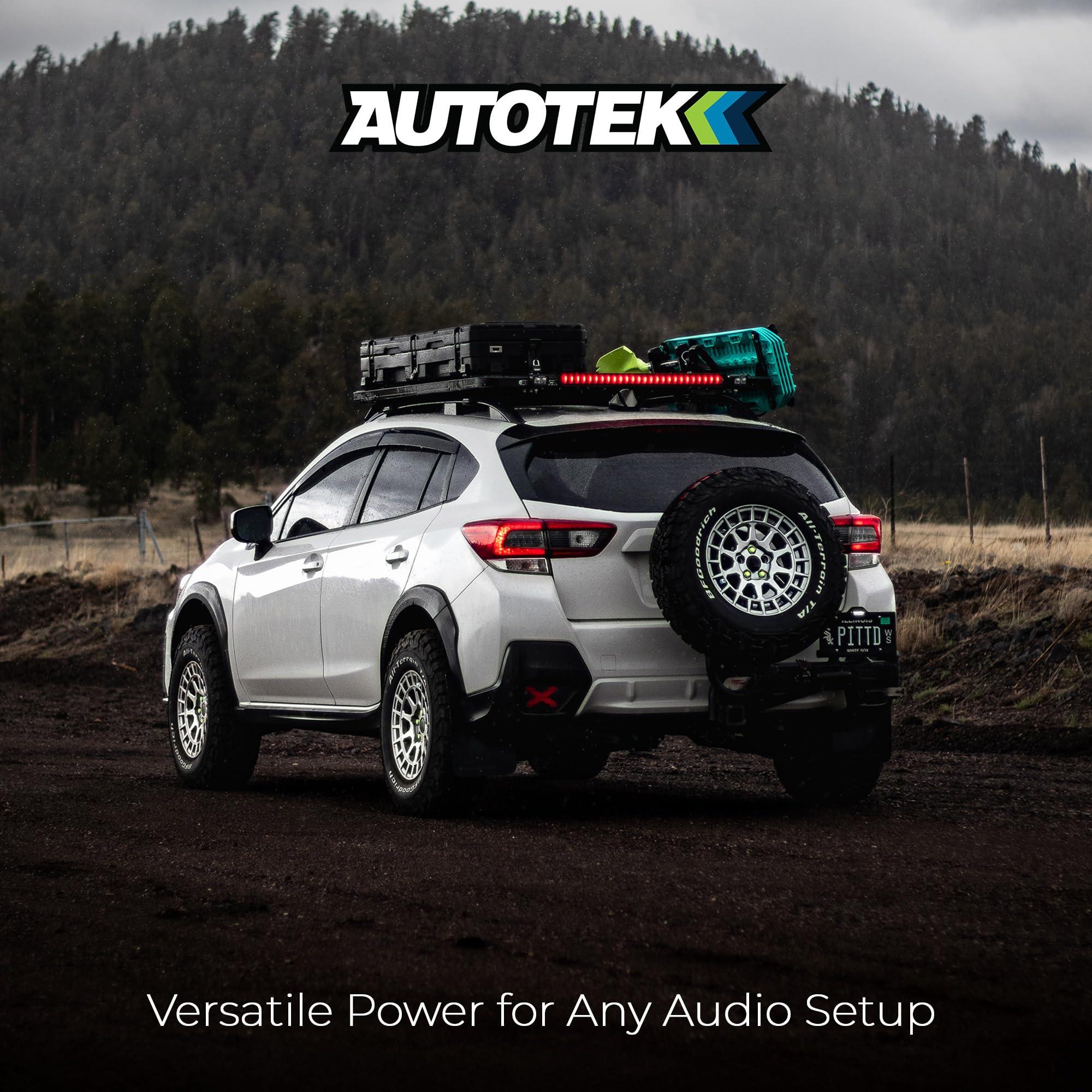 Autotek Autotek 1200 Watt 1 Channel Car Audio Amplifier, High Output Class D Mono Bridged 4 Ohm Stable Input, Street Machine, SM-1200.1, Black