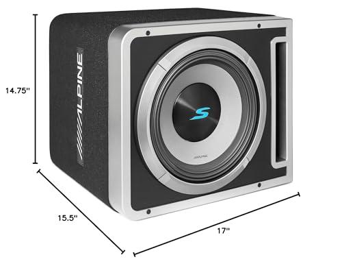 Alpine Alpine S2-SB12V 12" Halo S-Series Preloaded Subwoofer Ported Enclosure with ProLink