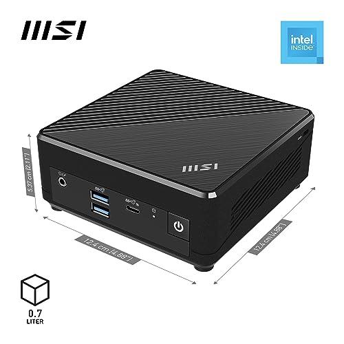 MSI MSI Cubi N ADL Mini PC: Intel Pentium N200, Wi-Fi, Thunderbolt Type-C, Black, Non-OS/Barebone: ADL-019BUS