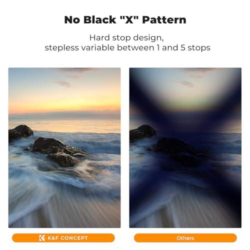 K&F Concept K&F Concept 49mm Variable Fader ND2-ND32 ND Filter and CPL Circular Polarizing Filter 2 in 1 for Camera Lens No X Spot Waterproof Scratch Resistant (Nano-X Series)