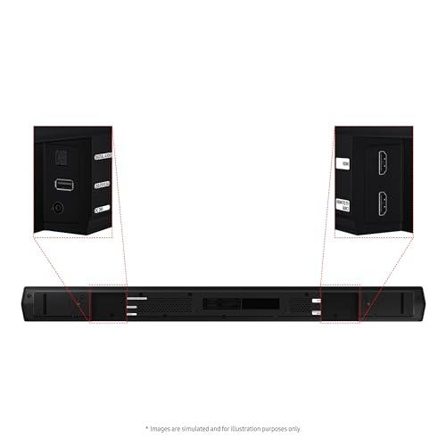 SAMSUNG SAMSUNG HW-B550D 3.1 ch Soundbar w/ Dolby Audio, Surround Sound expansion, Bass Boost, Adaptive Sound, DTS Virtual:X, Wireless Subwoofer, 2024
