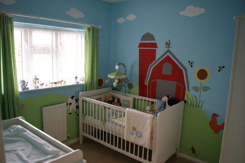 My Wonderful Walls Cloud Stencil for Painting Clouds in a Nature Themed Mural