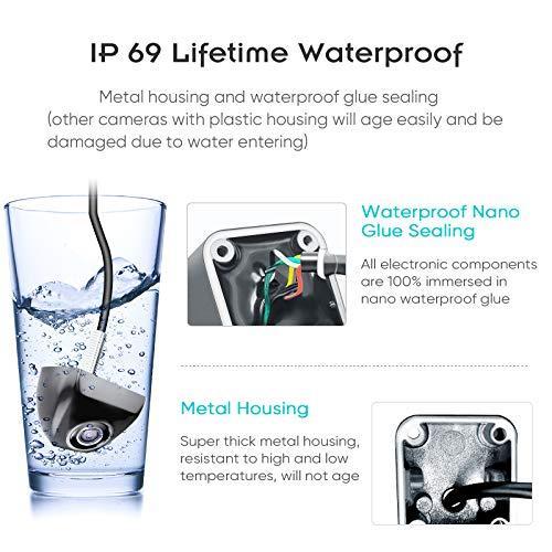 Pixelman PixelMan PMG3A Backup Camera,Front/Rear View Camera HD Metal Lifetime Waterproof 170° Wide Angle Universal Reversing Camera for Car,Only Rearview Reverse Back Up Cam for Vehicle SUV Pickup (PMG3A-B)