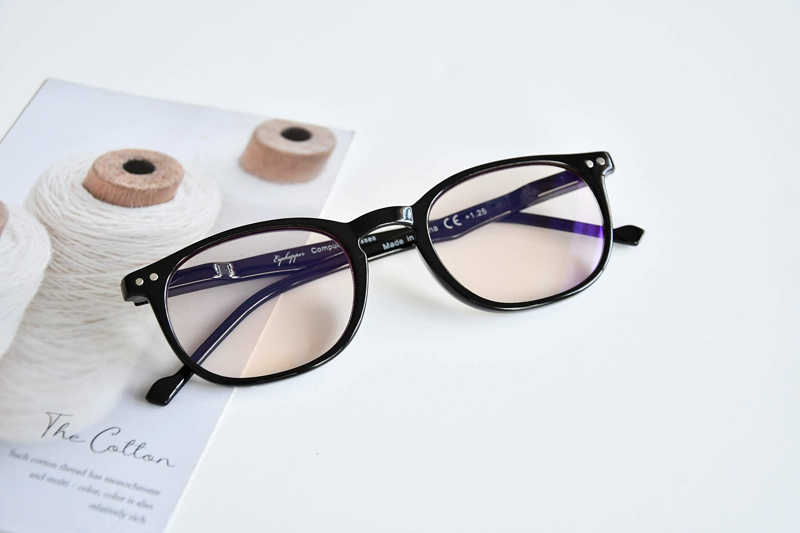 Eyekepper Eyekepper Blue Light Blocking Reading Glasses for Men Women Vintage Readers,Black