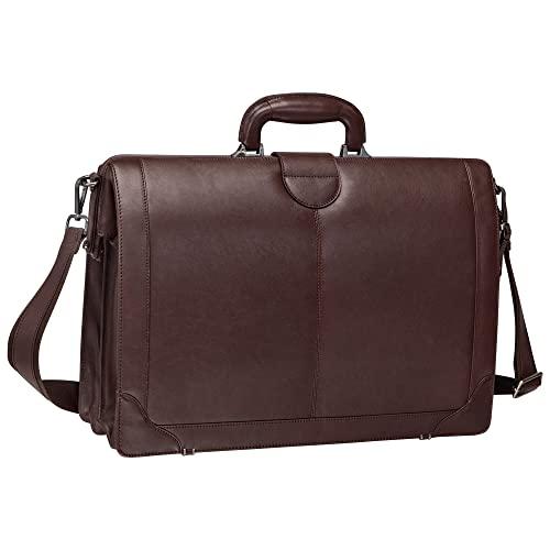 Mancini Milan Luxurious Litigator Briefcase Pocket for 17.3 Laptop