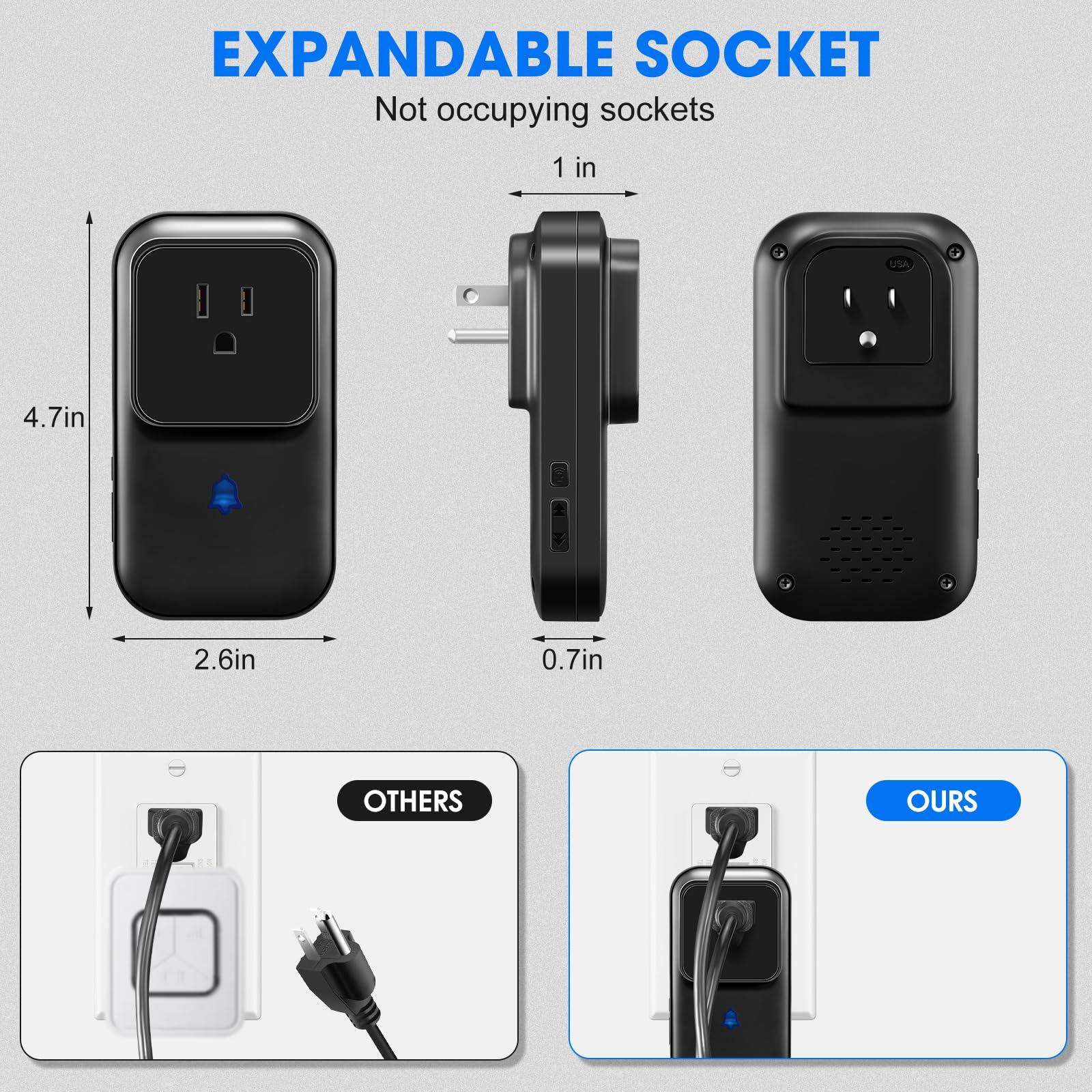 BCY hohipi Power Failure Alarm with LED Indicator,80-110dB Adjustable Freezer Alarm with 7Siren,Power Loss Alarm with Voltage Test,Power Outage Alarm Perfect for GFI/GFCI Trips,Refrigerator (1 Pack)