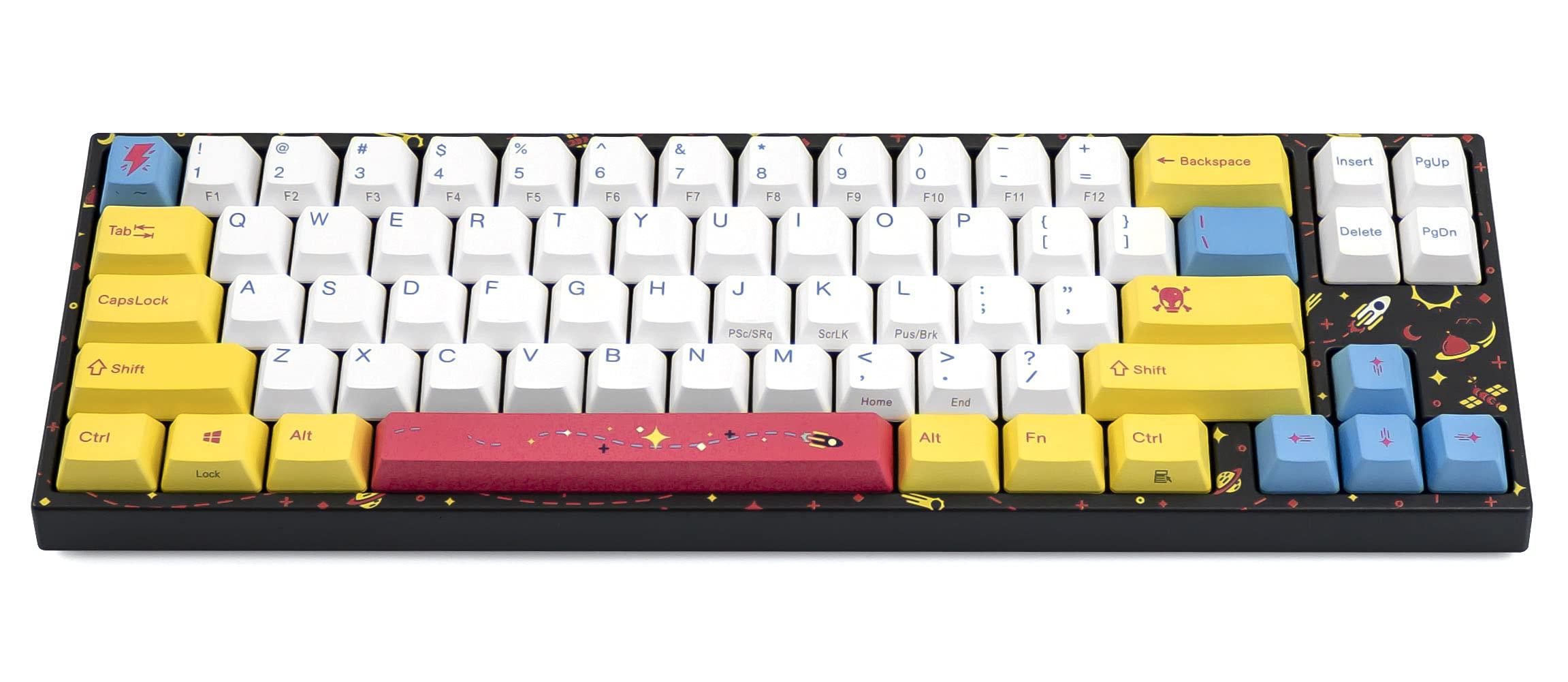 Ducky Channel Varmilo x MK x Ducky Miya Pro Flare Star Wireless Special Edition (Cherry MX Silent Red) Mechanical Keyboard