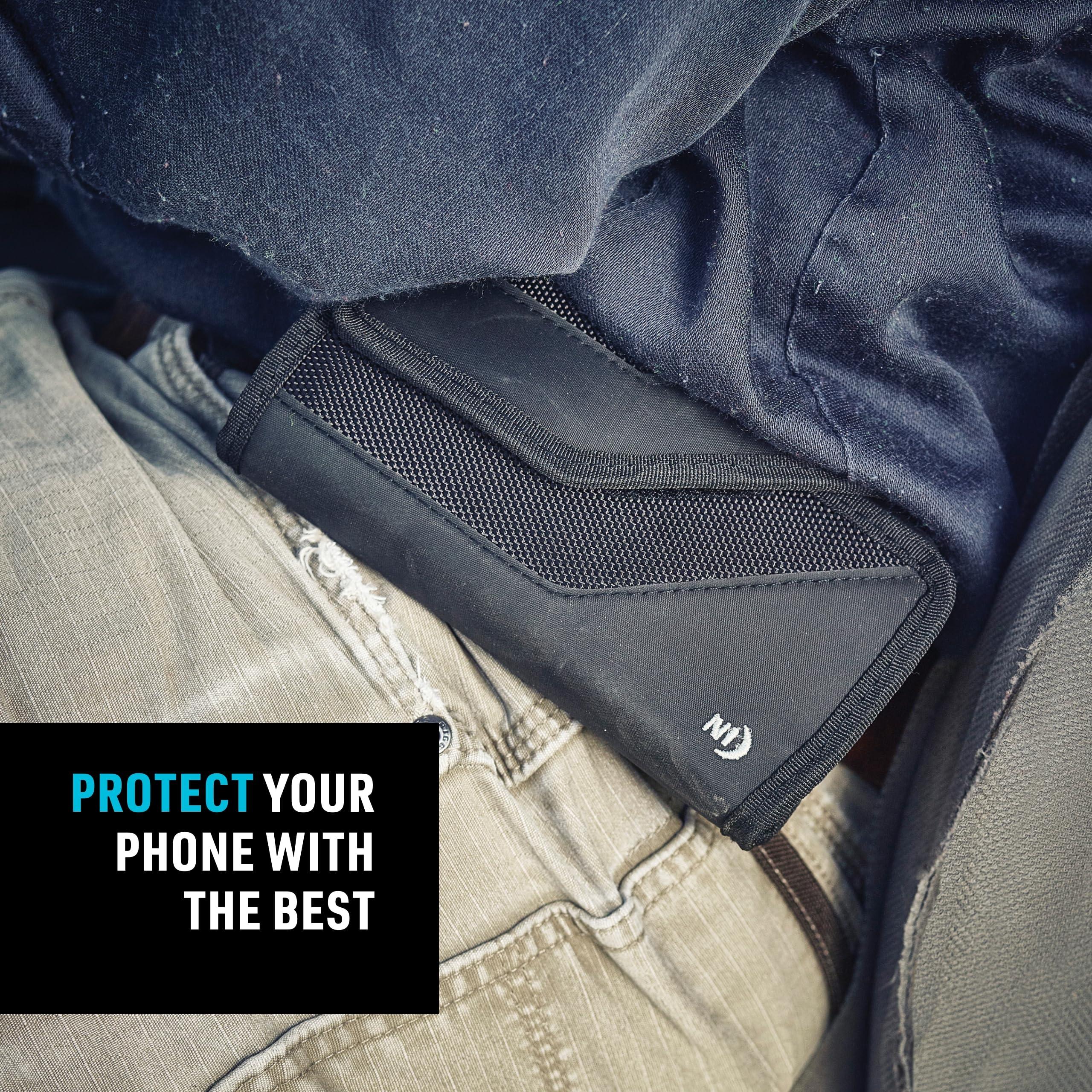 Nite Ize Nite Ize Clip Case Sideways Universal Rugged Holster - Protective Phone Holster for Men\'s & Women\'s Belts - Phone Utility Belt Pouch - Phone Accessories - X-Large, Black
