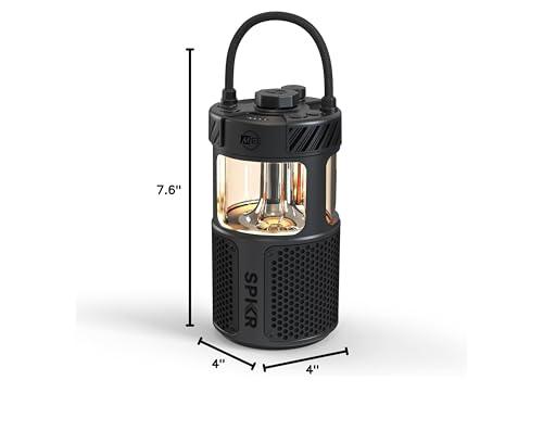 MEE audio MEE audio lightSPKR Bluetooth Wireless Speaker w/Camping Lantern: 360 Audio, 3 Audio Modes, 2 Light Colors & Infinite Brightness Adjustment, IPX6 Waterproof for Indoor & Outdoor use (Midnight Black)