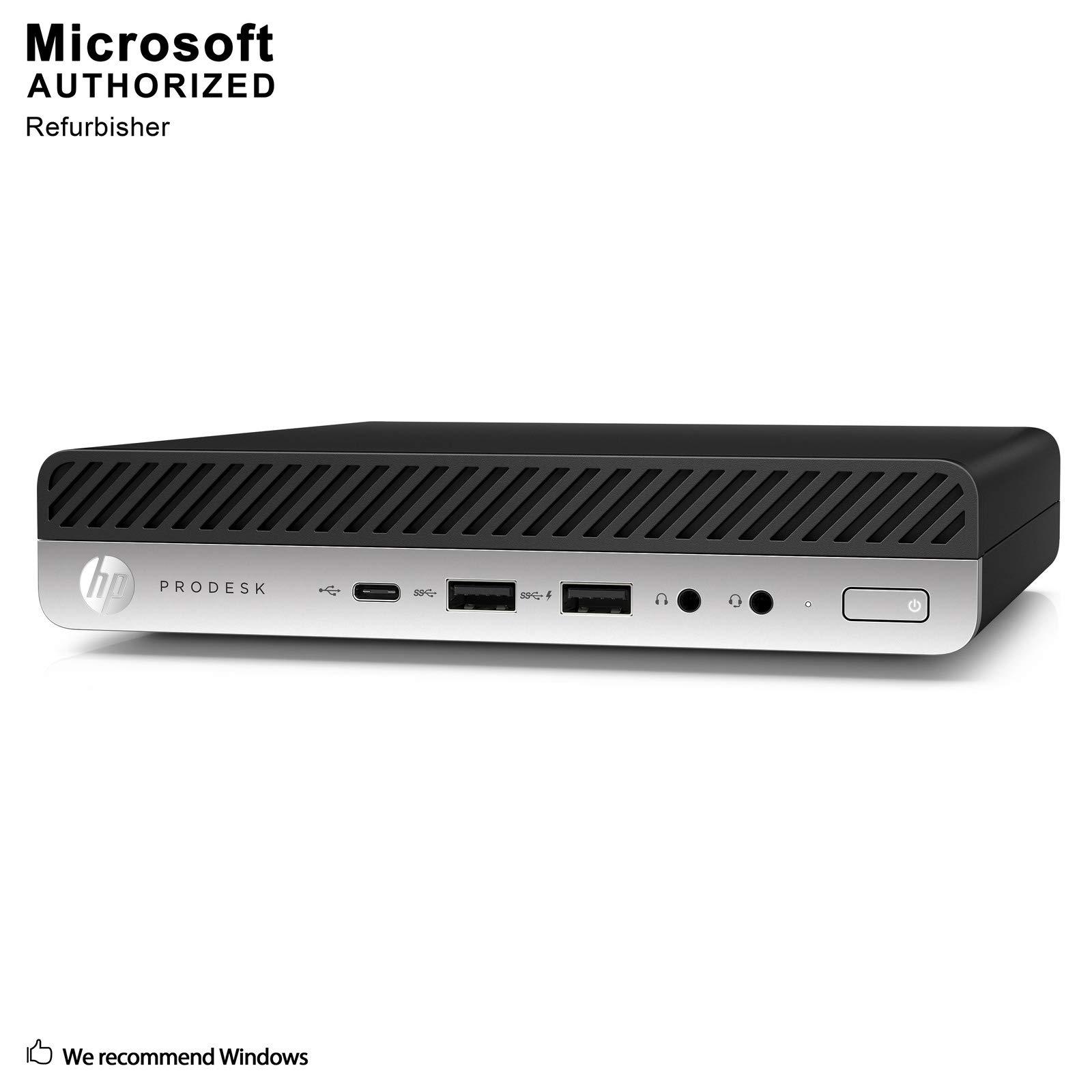 HP HP ProDesk 600 G3 Desktop Mini High Performance Business PC, Intel Quad Core i5-7500T 2.7GHz, 8G DDR4, 1T SSD, WiFi, BT, DP, Windows 10 Pro 64 Language Supports English/Spanish/French(Renewed)