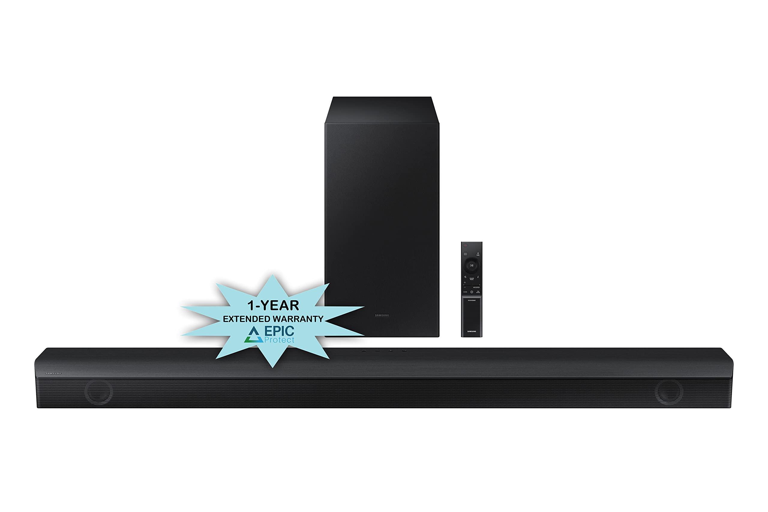 SAMSUNG Samsung HW-B650 3.1ch Soundbar and Subwoofer with Dolby Audio with an Additional 1 Year Coverage by Epic Protect (2022)