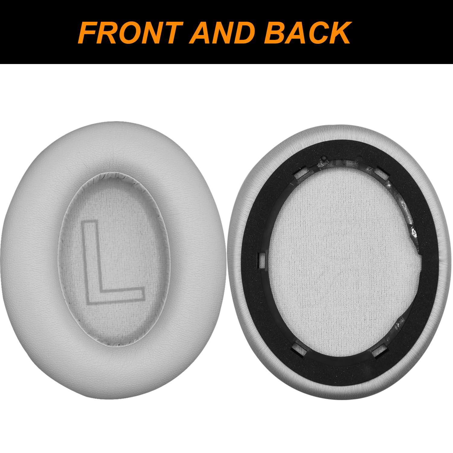 UOWGA Replacement Ear Pads Cushions for Anker Soundcore Life Q20 Headphones,Soundcore Life Q20 Earpads with Comfortable Memory Foam & Protein LeatherGrey