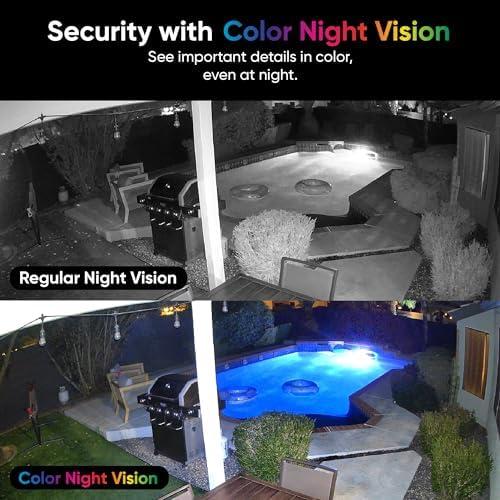 WYZE WYZE Cam v4, 2.5K QHD WiFi Indoor/Outdoor Smart Home Security Camera, Pet/Baby Monitor, Motion Activated Spotlight/Siren, Color Night Vision, 2-Way Audio, Works with Alexa & Google, Free Expert Help