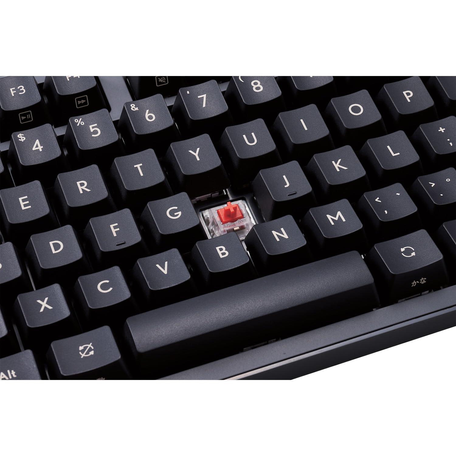 ELECOM Elecom TK-MC50UKLGY/EC Mechanical Keyboard, Wired Full Size, N Key Rollover Compatible, 50 Million Times Heavy Duty Switch, Red Axis, Gray