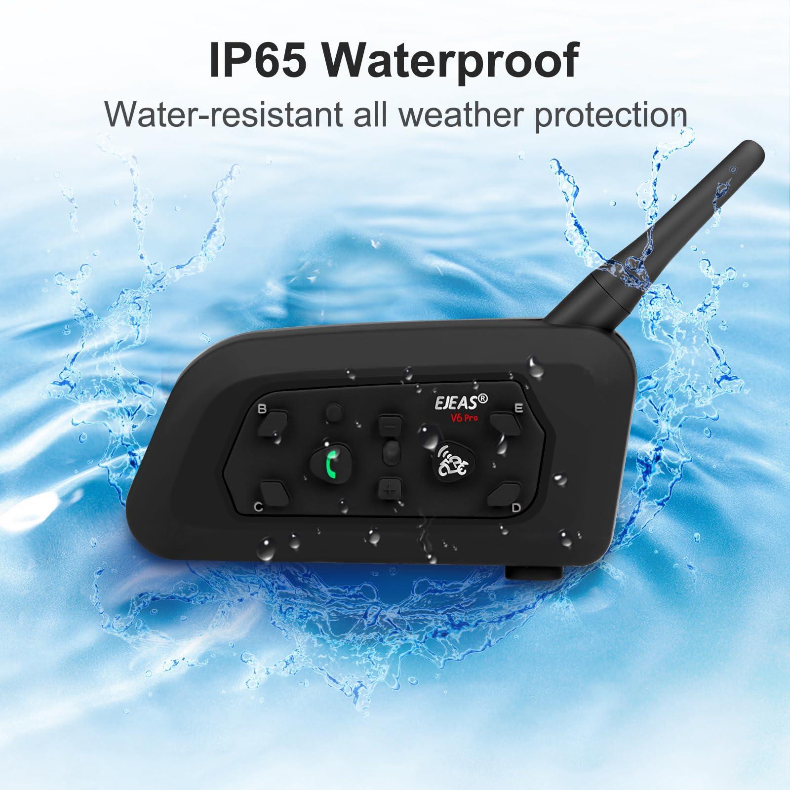 EJEAS EJEAS V6C Professional Football Referee Bluetooth Intercom, 2 People Wireless Bluetooth Headset with Running Armband for Soccer Hockey Rugby Sports (2 Pack)