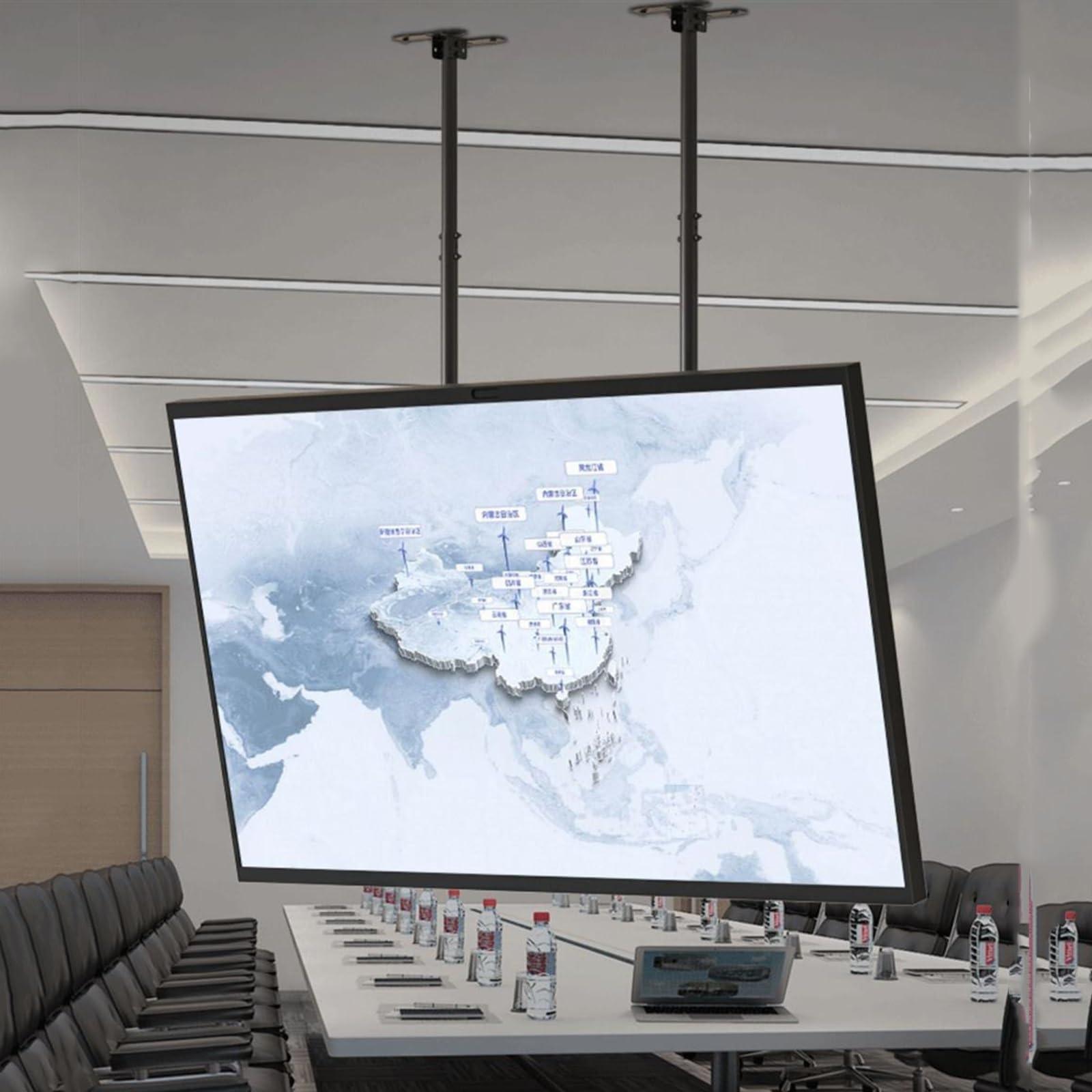 THEGA THEGA Adjustable Ceiling TV Mount Bracket - Height Adjustable Ceiling TV Mount, Double Mast TV Mount for 60-100 Inch LED Flat Screen, Ceiling Mounting, Max VESA 1000x600mm (Size : 3m)