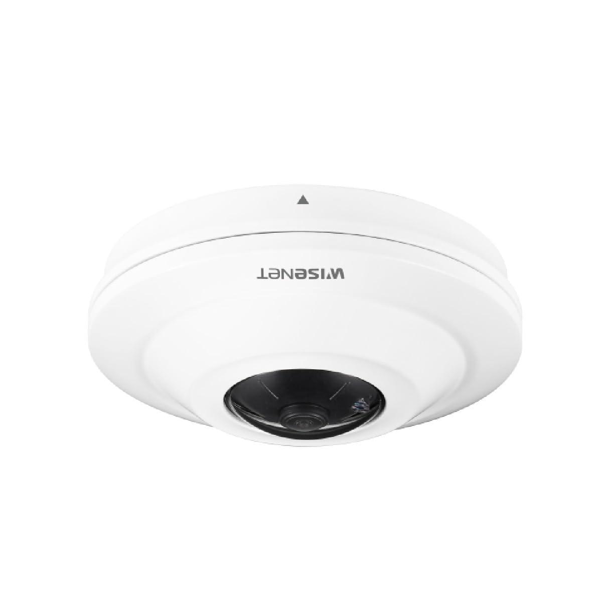 HANWHA TECHWIN HANWHA TECHWIN Original Version HCF-8010V 5MP WDR Outdoor Analog HD TVI/AHD/CVI/CVBS Fisheye Dome Camera with 0.98mm Fixed Lens,White
