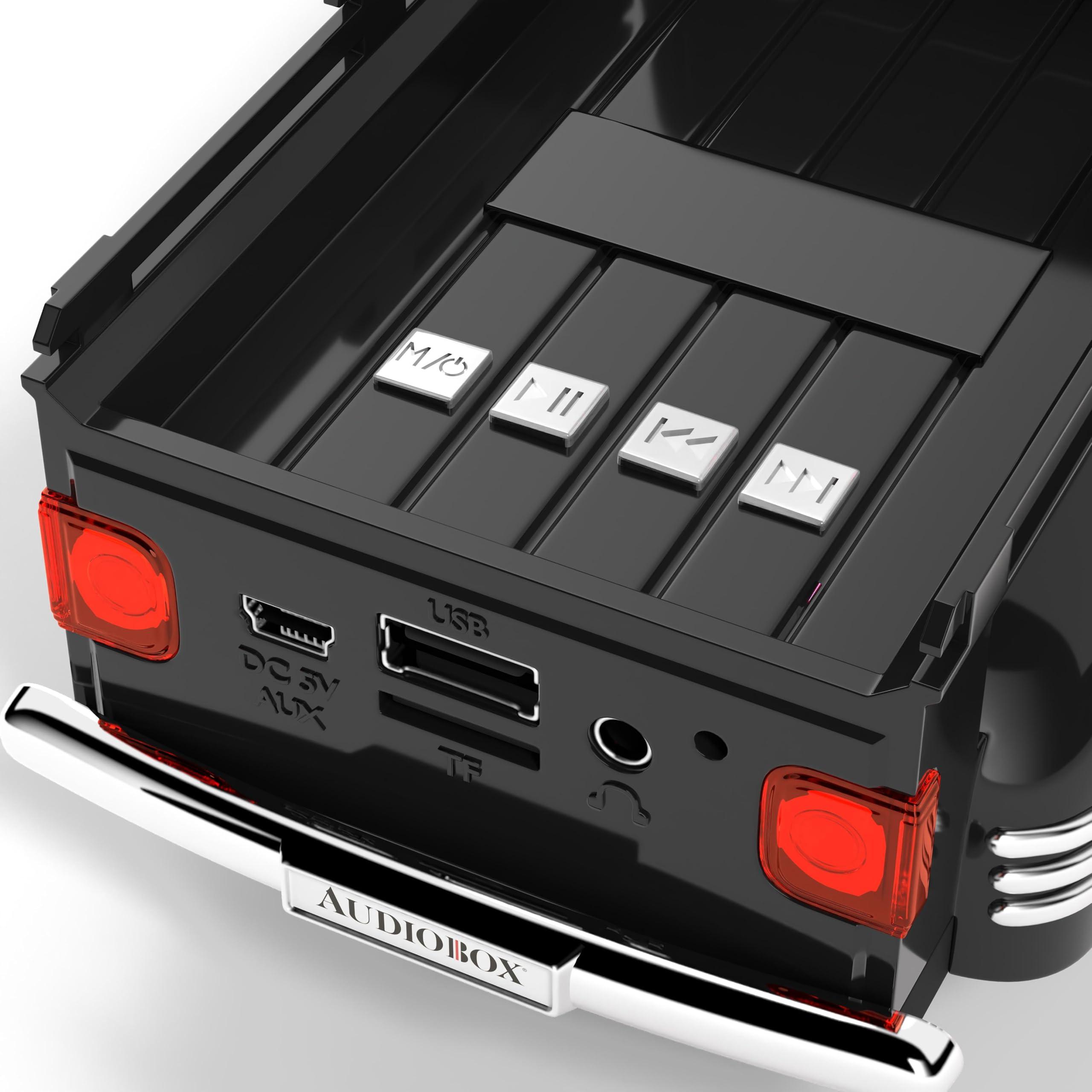 Audiobox Audiobox 1953 Chevy 3100 Pickup Truck Replica Vintage Bluetooth Speaker TWS, USB, FM, TF (Black Hot Rod)