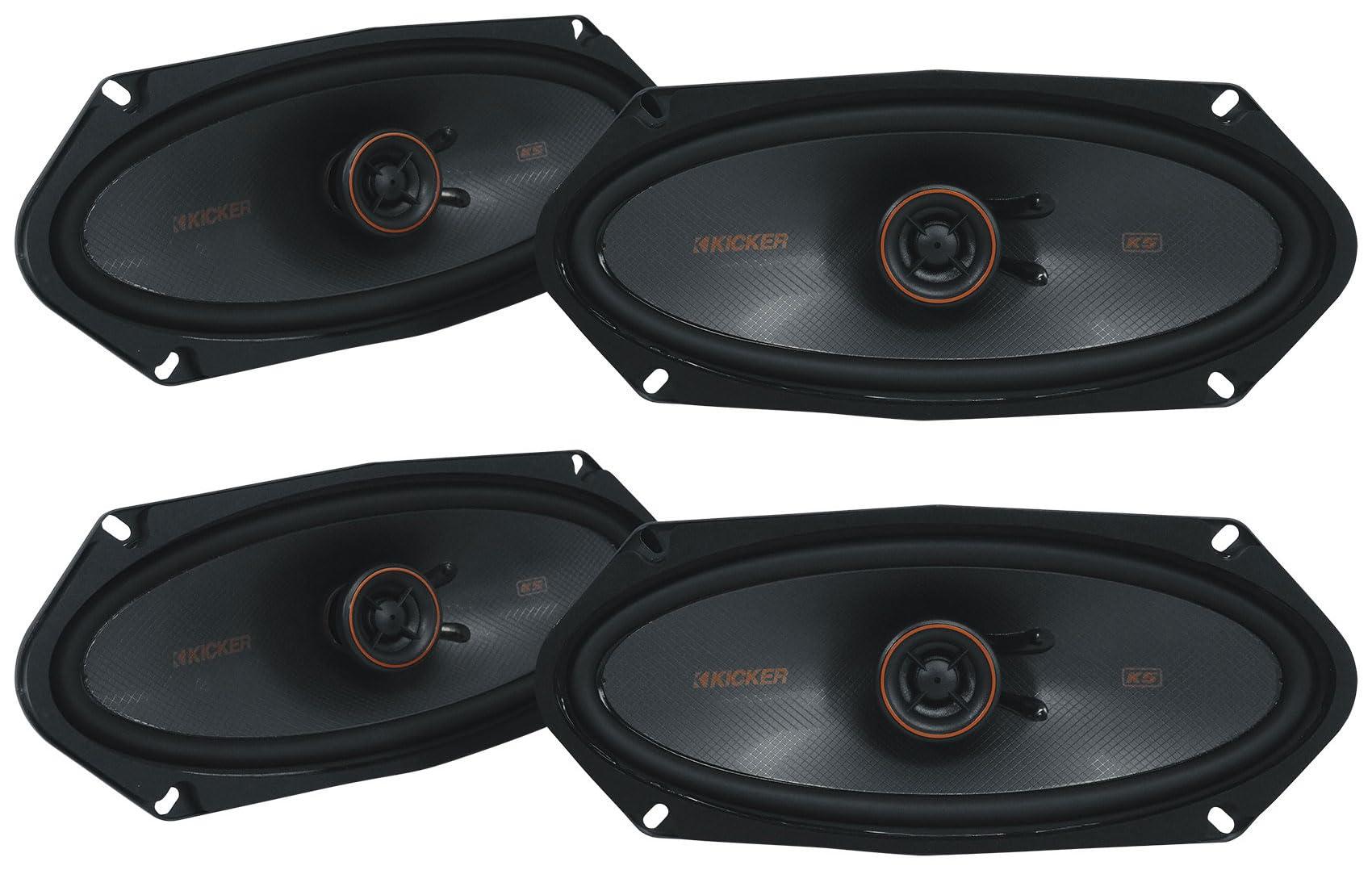 Audiosavings Audiosavings Bundle: (2) Pair Kicker 51KSC41004 4x10 75 Watt RMS Car Audio Speakers KSC41004 KSC4100 (Items 4)