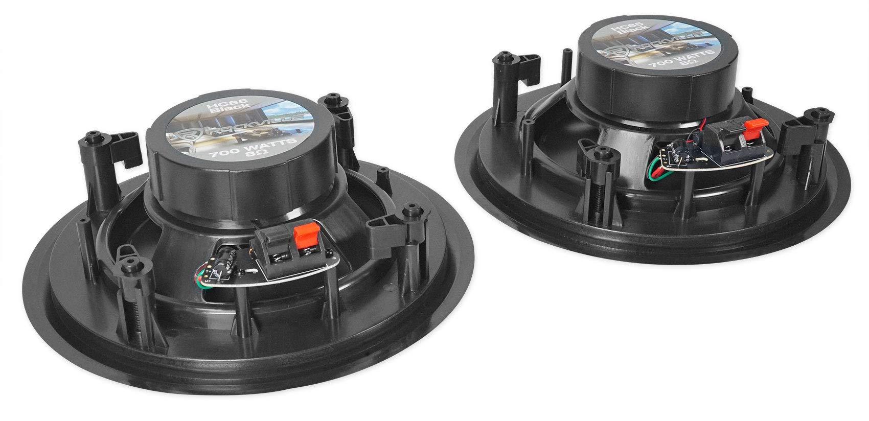 Rockville Rockville (6) HC85 8" Inch 700 Watt Black in-Ceiling Home Theater Speakers 8 Ohm