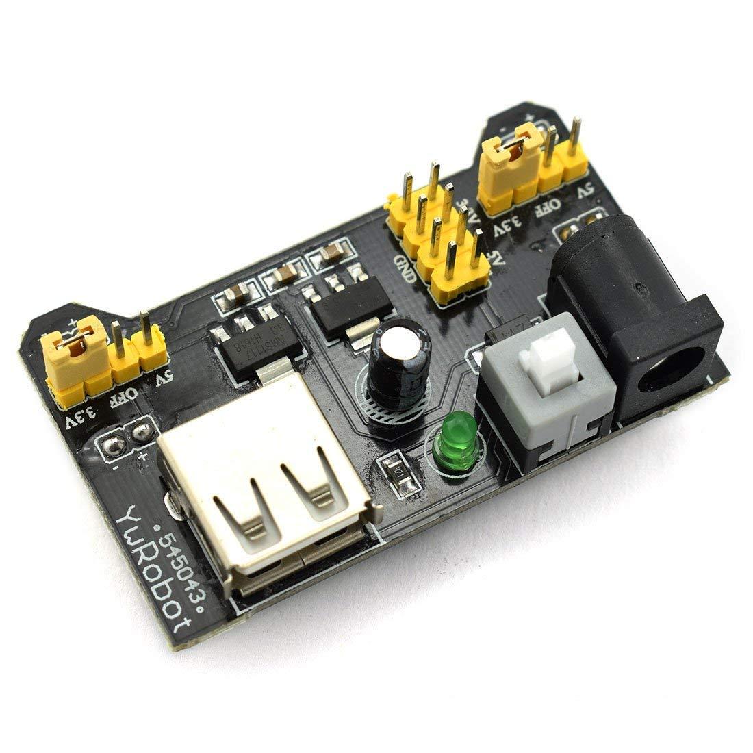 Tektrum Tektrum Externally Powered Solderless 4660 Tie-Points Experiment Plug-In Breadboard Kit with Jumper Wires, Power Module, Wall Adaptor For Proto-Typing Circuit