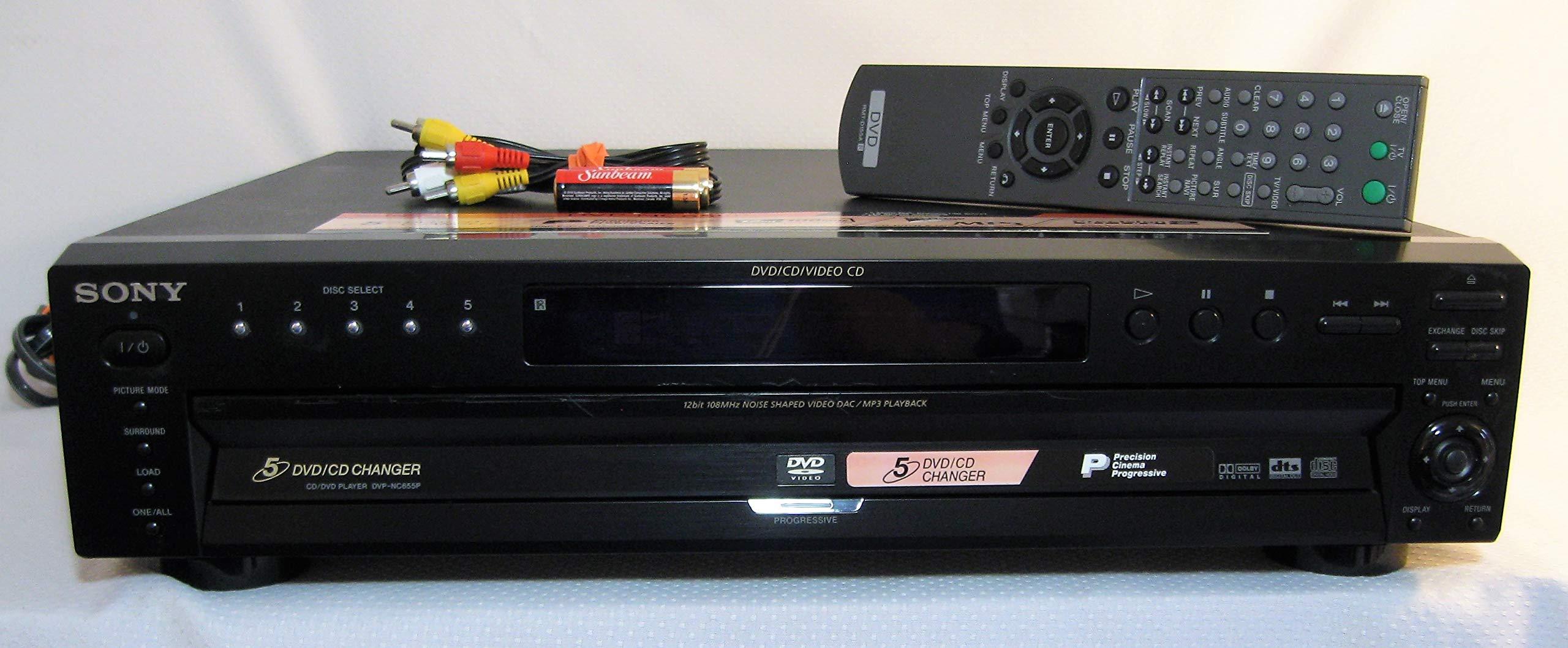 Sony Sony DVP-NC655P/B Progressive-Scan 5-Disc DVD Changer (Black) (Renewed)