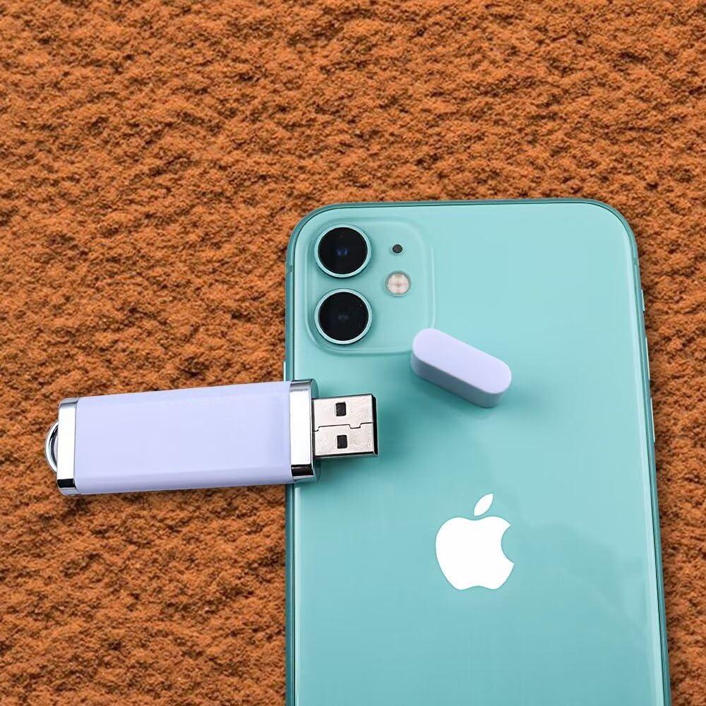 vellgo 50pcs 8GB Custom USB Flash Drive with Personalized Logo for Promotion, Customized USB Thumb Drive, Bespoke Bulk Zip Drive (10 color options)