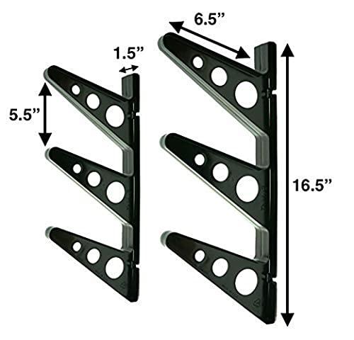 StoreYourBoard StoreYourBoard Ski Storage Multi Rack, Horizontal Wall Mount, Skis and Poles Holder