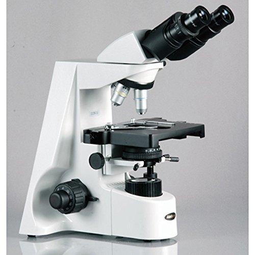 AmScope AmScope B660C Siedentopf Binocular Compound Microscope, 40X-2500X Magnification, WH10x and WH25x Super-Widefield Eyepieces, Semi-Plan Objectives, Brightfield, Kohler Condenser, Double-Layer Mechanical