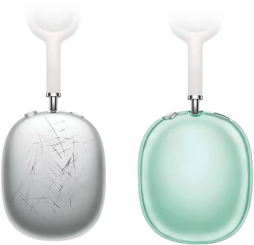 ZERODAMAGE SAHARA CASE SaharaCase Hybrid Flex Cover Case for Apple AirPods Max [Rugged] Headphone Protection Antislip Grip Slim (Transparent Green)