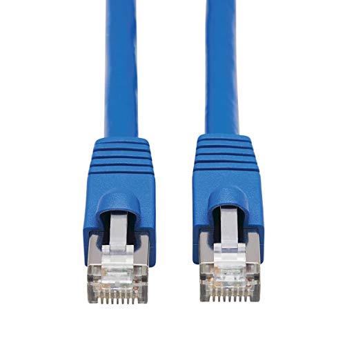 Tripp Lite Tripp Lite Cat6a 10G Ethernet Cable, PoE, CMR-LP, Snagless F/UTP Network Patch Cable (RJ45 M/M), Blue, 3 ft. (N261P-003-BL)