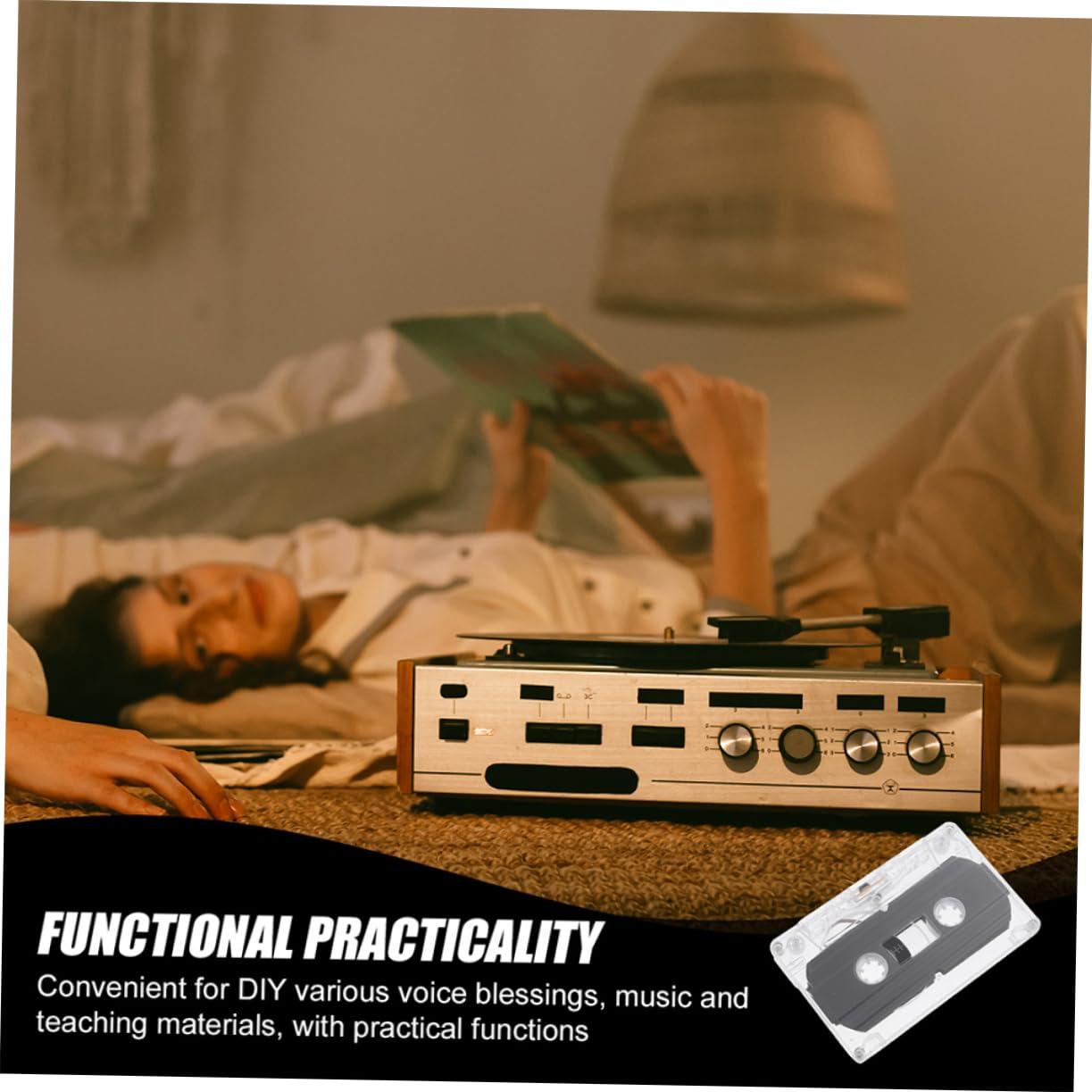 OSALADI OSALADI 12 Pcs Blank Audio Cassette Tapes 30-Minute Recordable Cassette Tapes Recordable Audio Cassette Tapes for DIY Projects