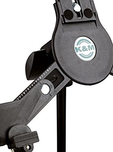 K&M K&M - Konig & Meyer 19790.516.55 - Universal Tablet iPad Holder for Mic Stand - Switch Landscape to Portrait - Professional Grade for all Musicians - Studio or Remote Home Use - German Made - Black