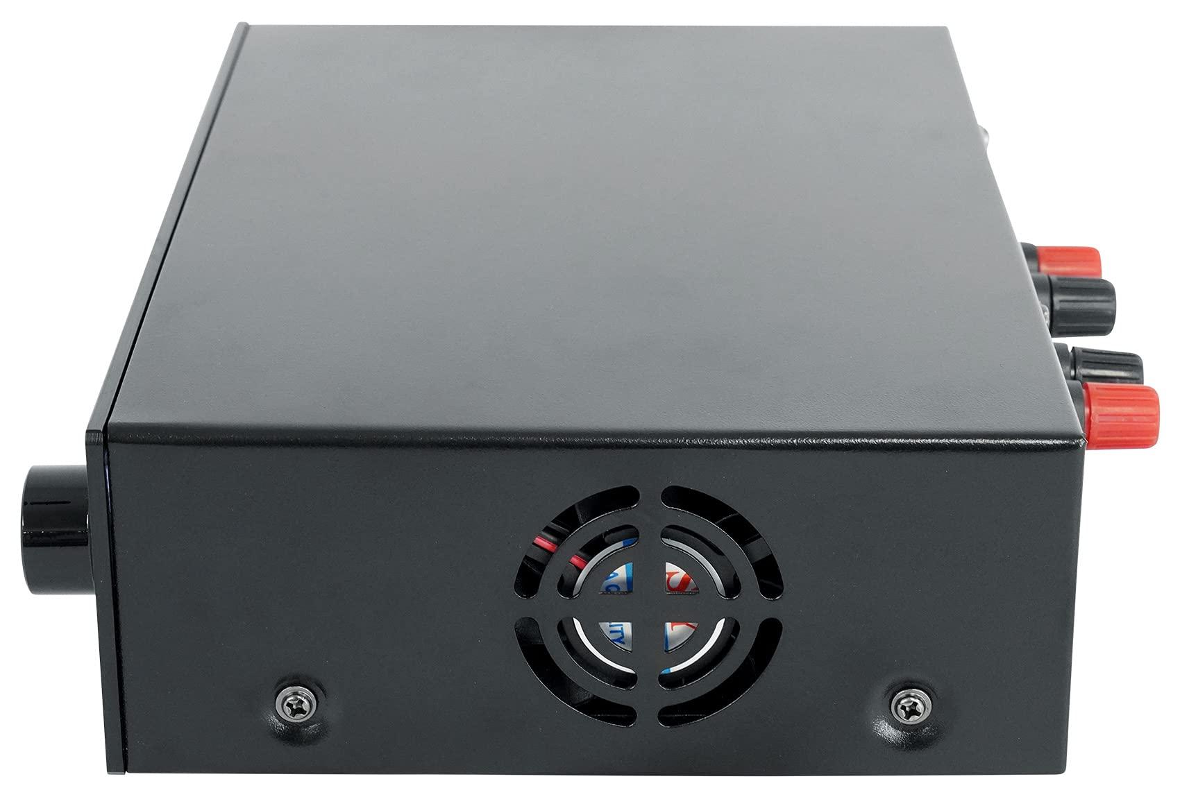 Rockville Rockville BLUAMP 150 Amplifier w/Bluetooth/Optical Bundle with (2) Rockville RockShelf 64B 400w Black 6.5\" Home Theater Bookshelf Speakers & Rockville Blue 14G50 OFC Speaker Wire (3 Items)