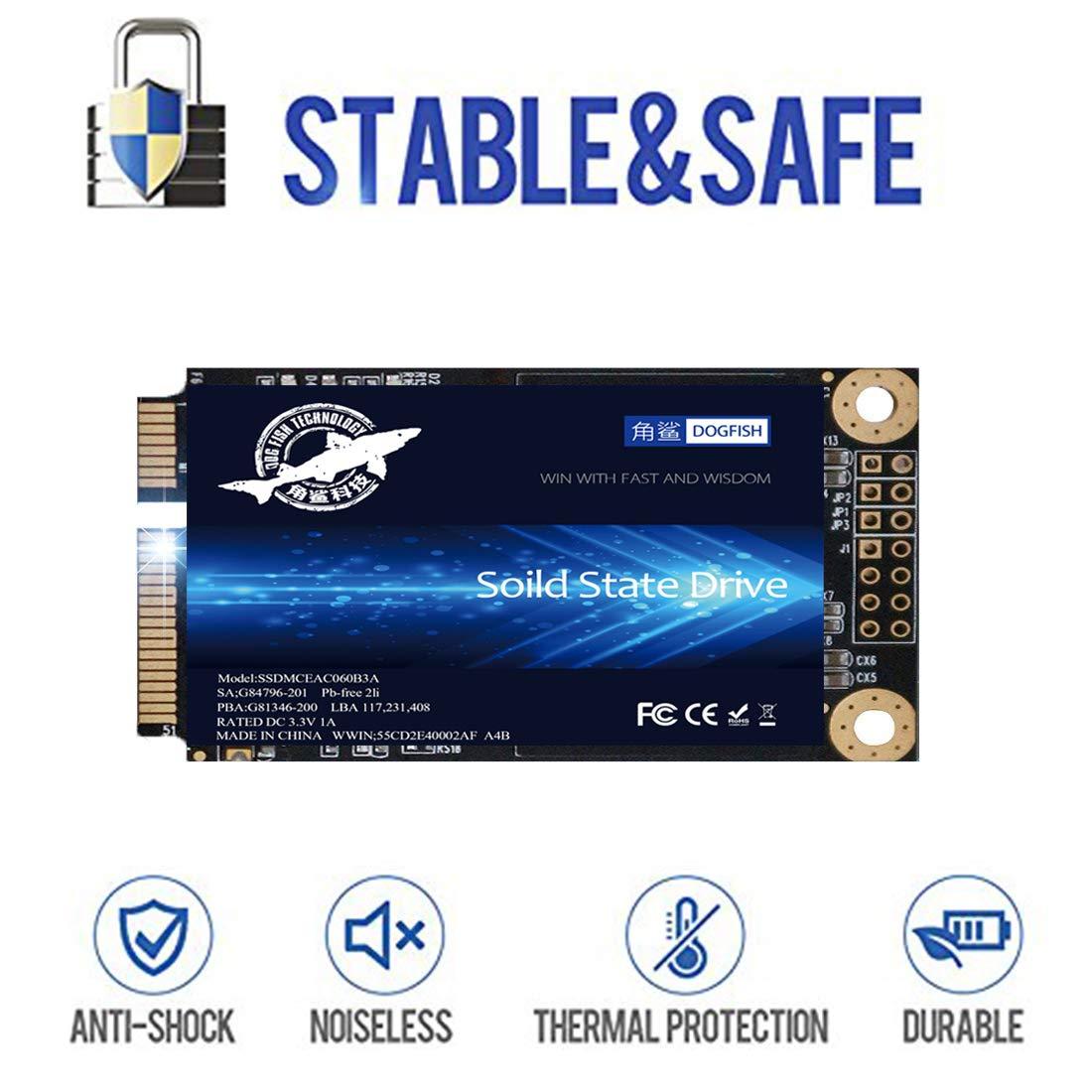 Dogfish SSD mSATA 32GB Dogfish Internal Solid State Drive High Performance Hard Drive for Desktop Laptop SATAII 6Gb/s