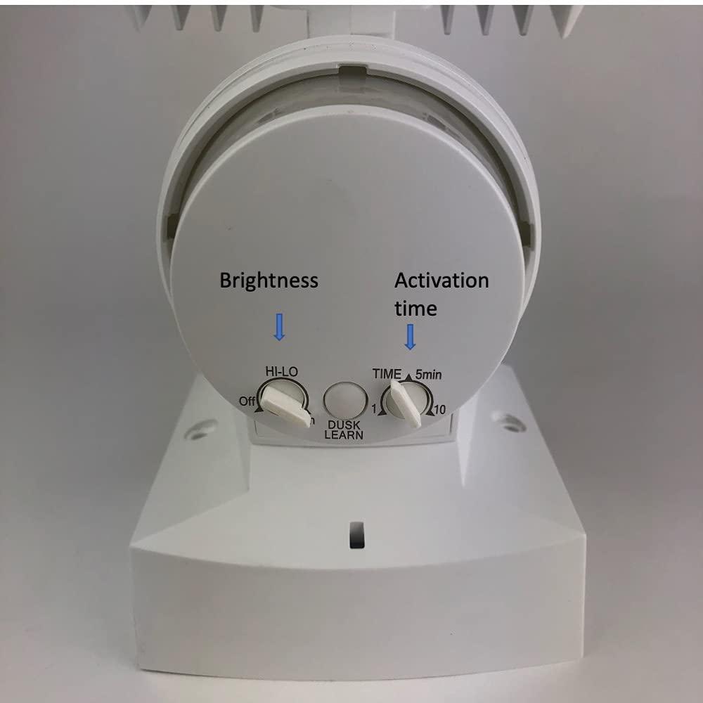 IQ America IQ America Motion Security Flood Light 1600 Lumen LED Outdoor Weatherproof Adjustable Sensor Detection Universal Wall Eave or Soffit Universal Mount Shed Storage Attic Workshop Garage BZ