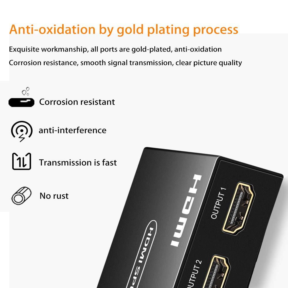 RYXN HDMI ARC Audio Extractor 192KHz, and HDMI Splitter 1 in 4 Out Support 4K@60Hz