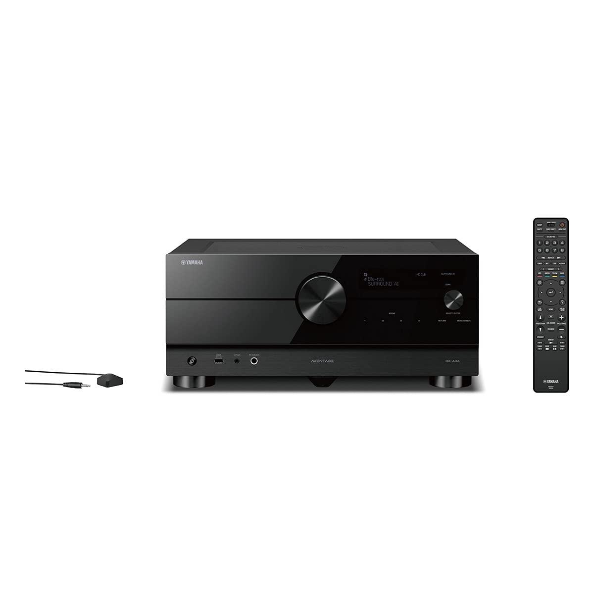 Yamaha Yamaha RX-A4A AVENTAGE 7.2-Channel AV Receiver 8K and 4K/120 HDMI, eARC, Dolby Atmos, DTS:X, Auro-3D, Surround:AI, Wi-Fi, Bluetooth, MusicCast