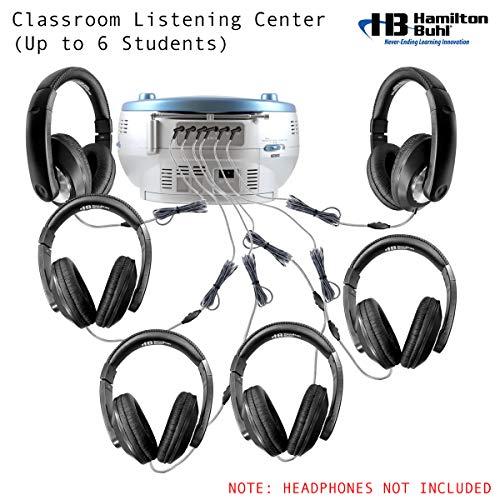 HamiltonBuhl HamiltonBuhl 5050ULTRA Educational Boombox Home CD Player Recorder Blue, 12inx9inx6in