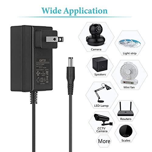AMENKER 12V 2A Power Supply Adapter, AC/DC Adapter with 8 Selectable Adapter Tips, UL Listed 100V~240V AC to DC 12 Volt Converter Transformer for Router LED Strip Lights CCTV Security Camera Speaker Devices