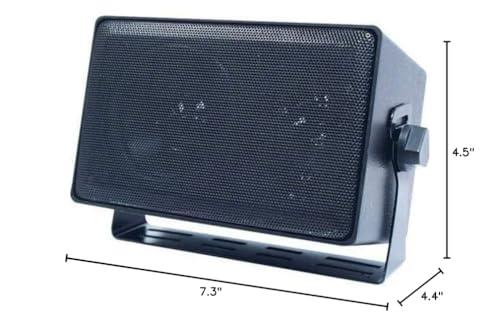 Speco Technologies Speco Technologies DMS3TS 3-Way All Weather Mini Speaker with Line Transformer (Black)
