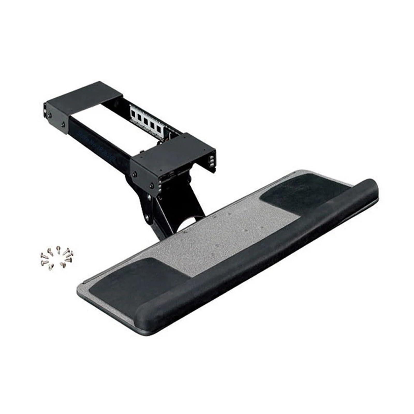 CUFTOBJM CUFTOBJM LK06AD Ergonomic Sliding Tilt XL Size Wrist Rest Keyboard Stand with Two Mouse Pads for Computer Desk Keyboard Tray Stand(Color:LK06AD)